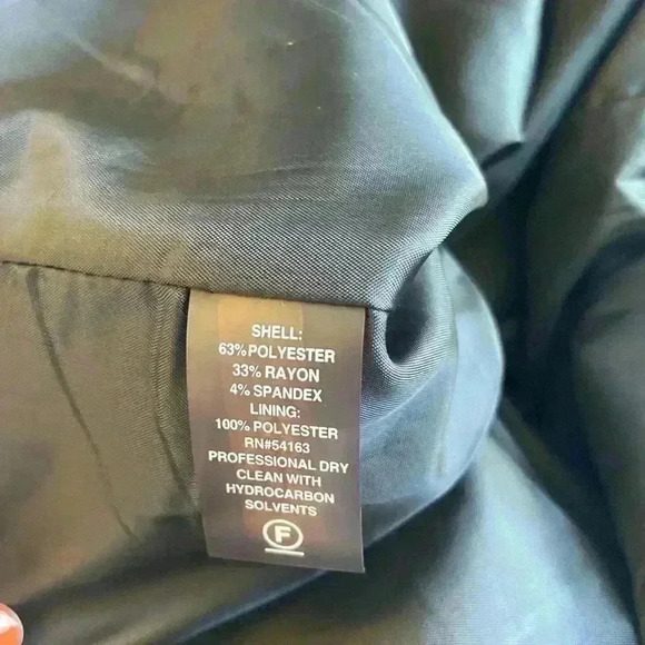 Calvin Klein Black w/ White Piping Sheath Dress Size 2 Business Classic Neutral - Picture 11 of 11